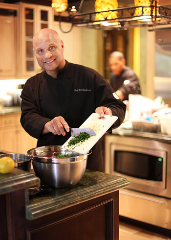 Photo of chef Bill Blackburn making something delicious