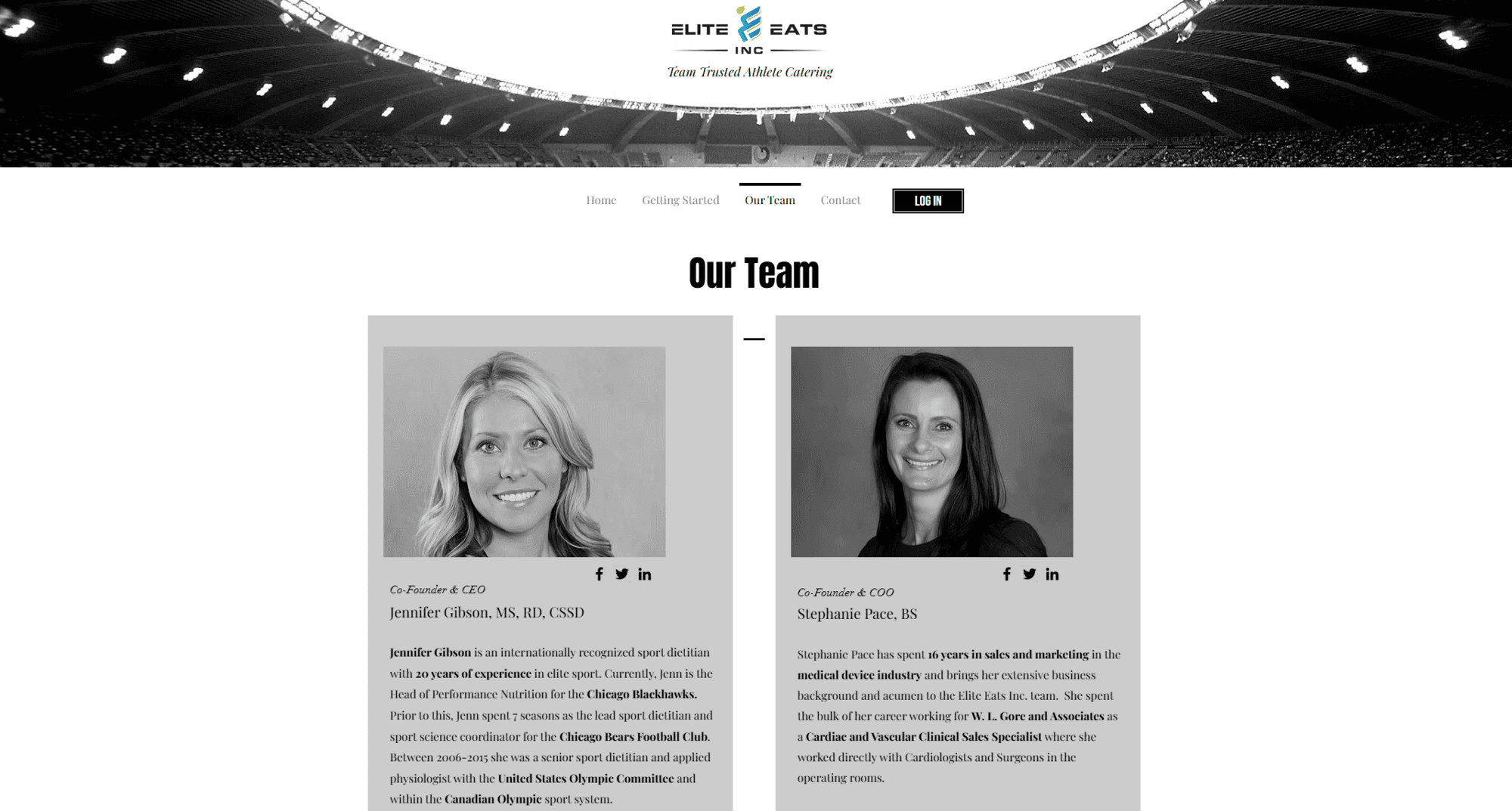 Co-Founder & CEO Jennifer Gibson, MS, RD, CSSD and Co-Founder & COO, Stephanie Pace, BS at Elite Eats