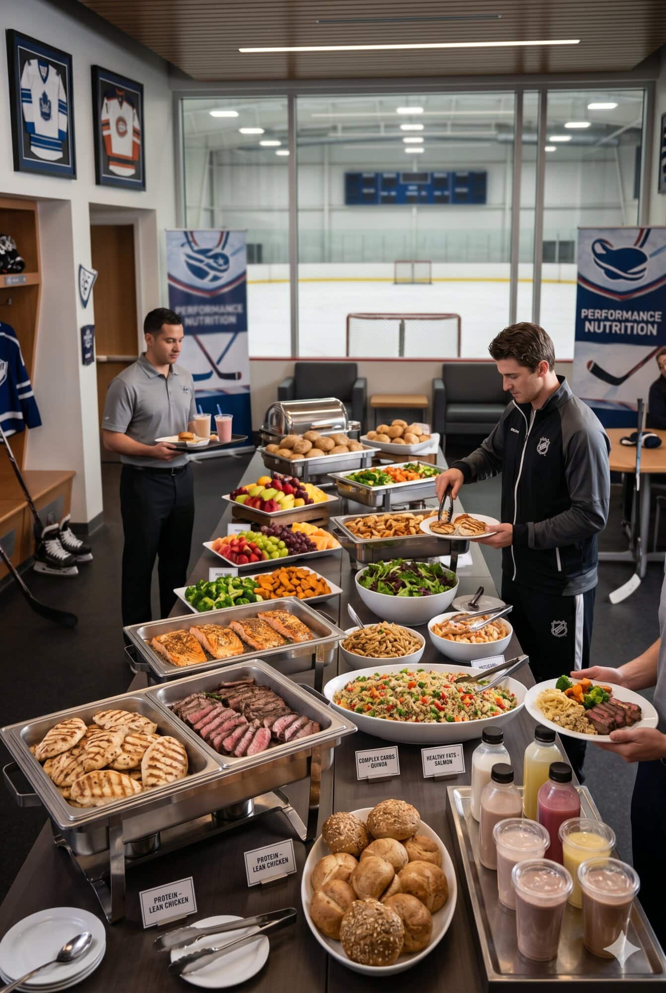 Performance meal prep for NHL players catered by Chef Bill Blackburn in Corona, CA